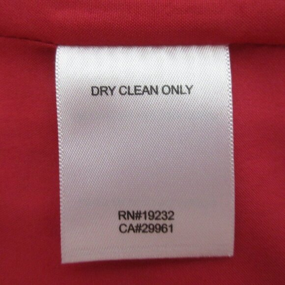 Alfred Dunner Jacket Sz 10 Open Front Embroidered Patchwork Red wBlack Stitching - Picture 4 of 6